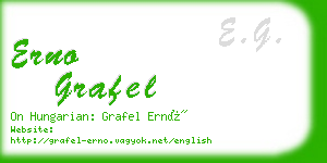 erno grafel business card